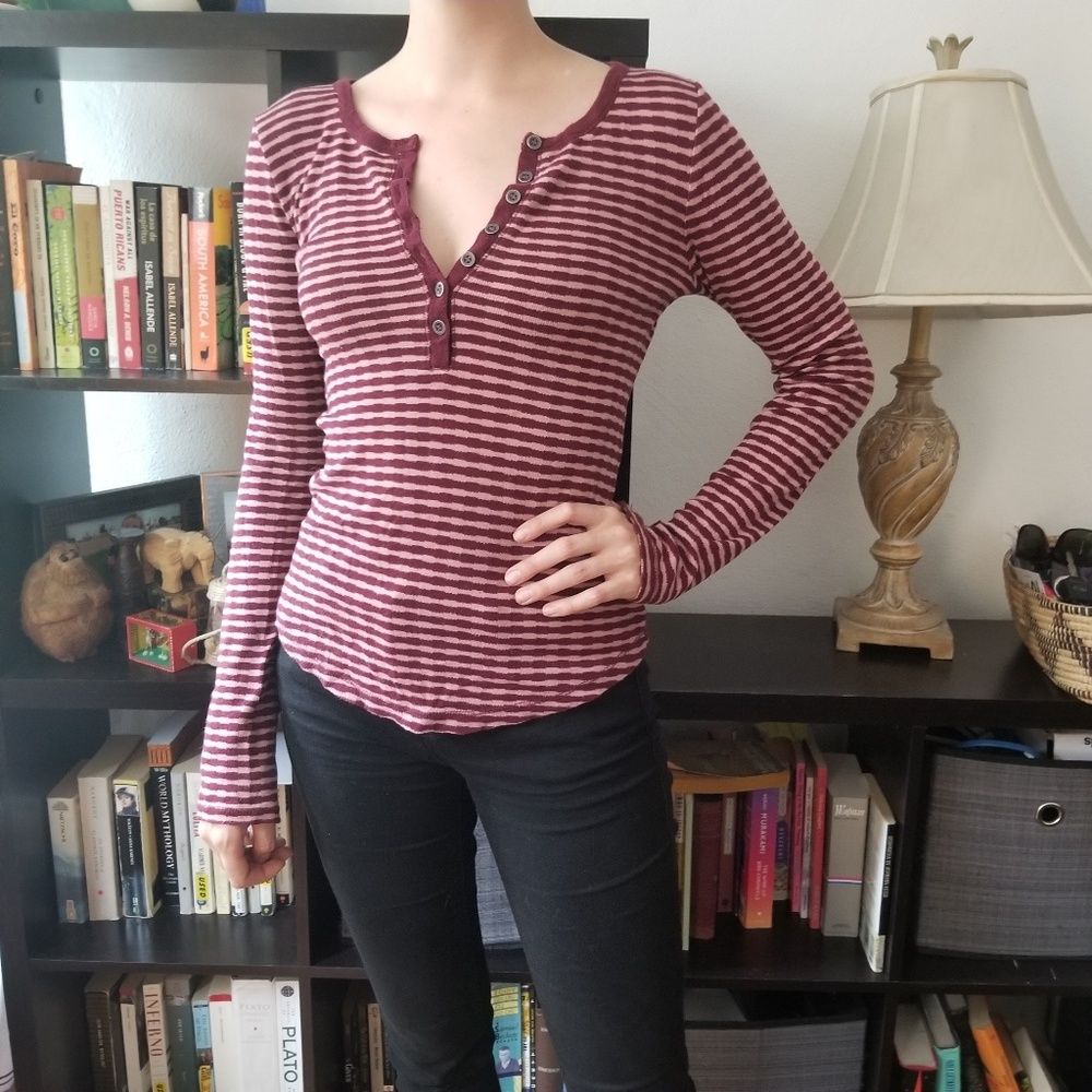 Lucky Brand Striped Henley